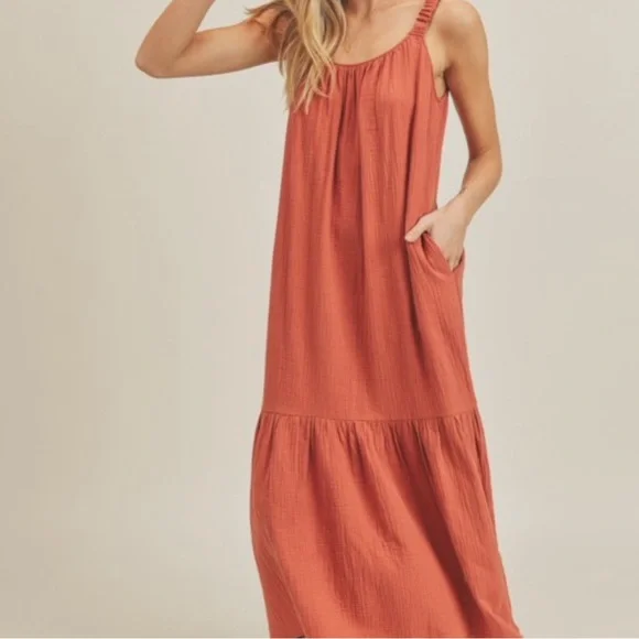 NWOT Lush low back soft spun maxi - Picture 3 of 3